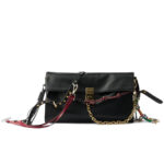 Prada Soft Sound Large Leather Shoulder Bag With Charms 1BD378 Black